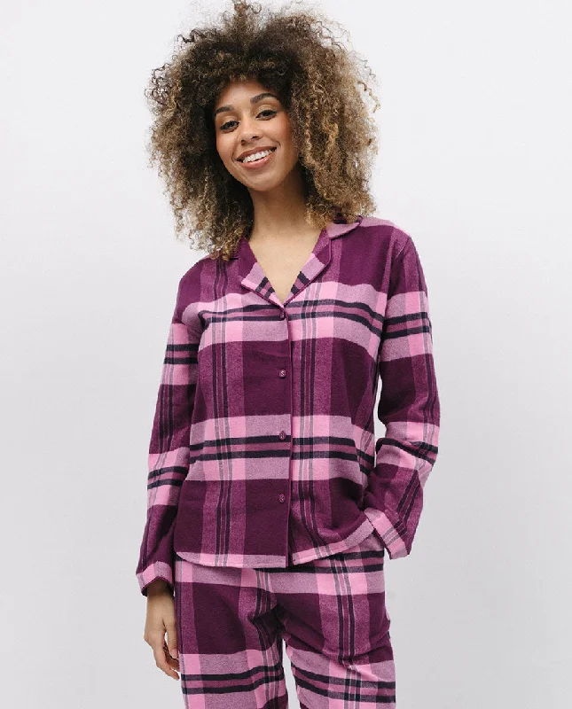 Eve Super Cosy Check Pyjama Top