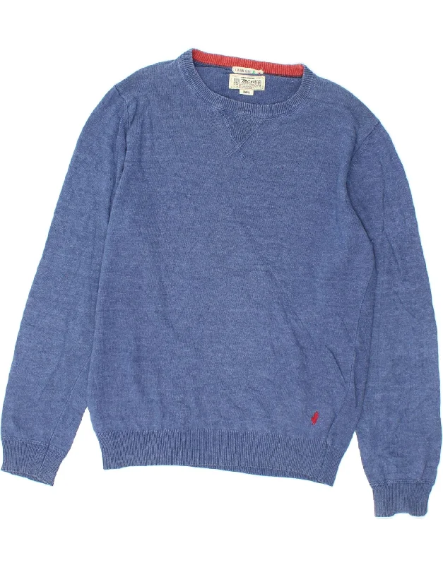 MARLBORO CLASSICS Womens Boat Neck Jumper Sweater UK 18 XL Blue Cotton