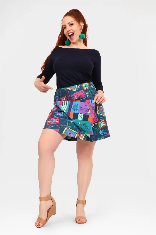 Aluula Short Reversible Button Skirt