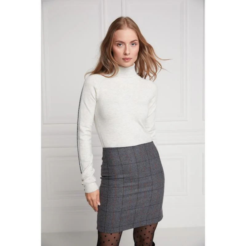 Holland Cooper Chelsea Ladies Skirt - Mid Blue Check