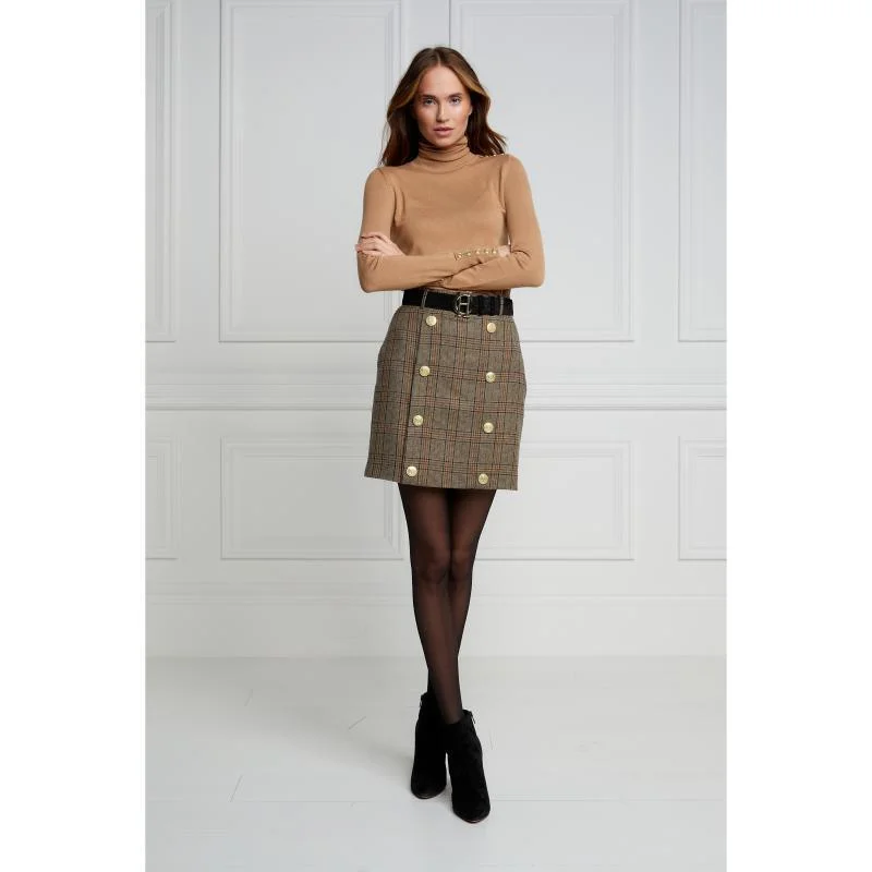 Holland Cooper Knightsbridge Ladies Skirt - Bourbon