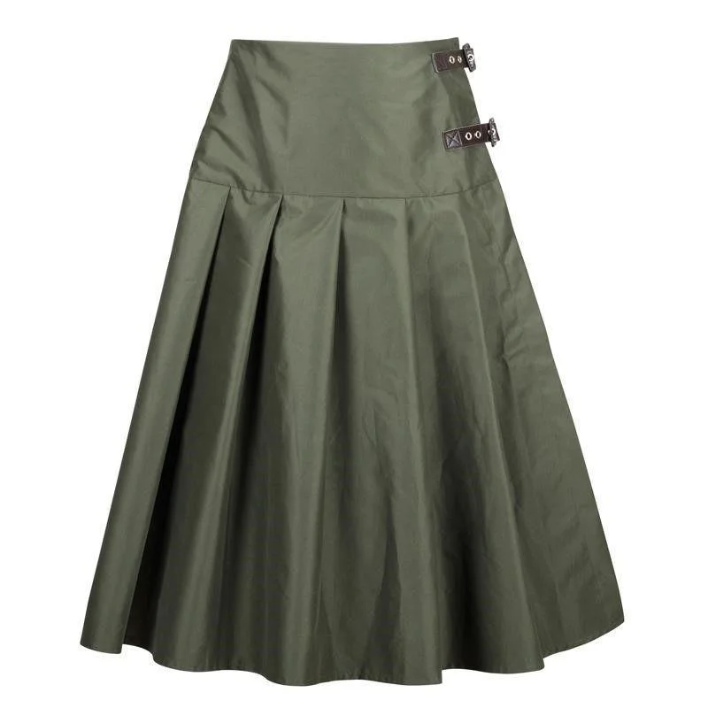 John Field Ladies Gale Rain Skirt - Forest Green