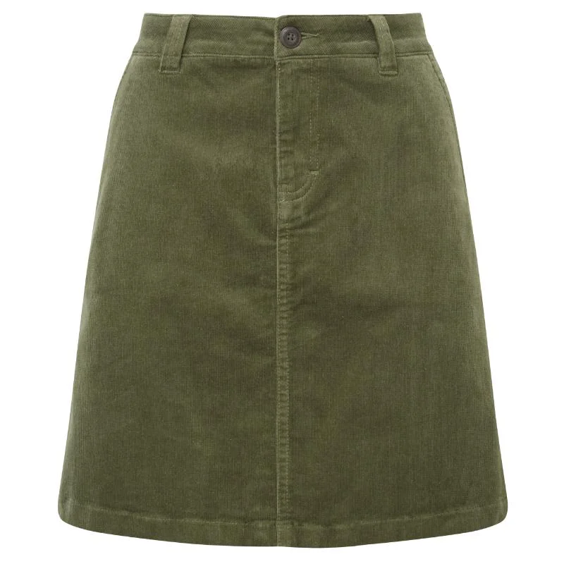 Schoffel Sage Cord Ladies Skirt - Dark Sage