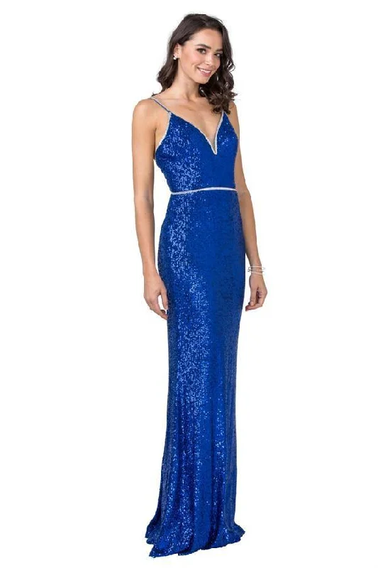 Prom Formal Spaghetti Straps Evening Long Gown