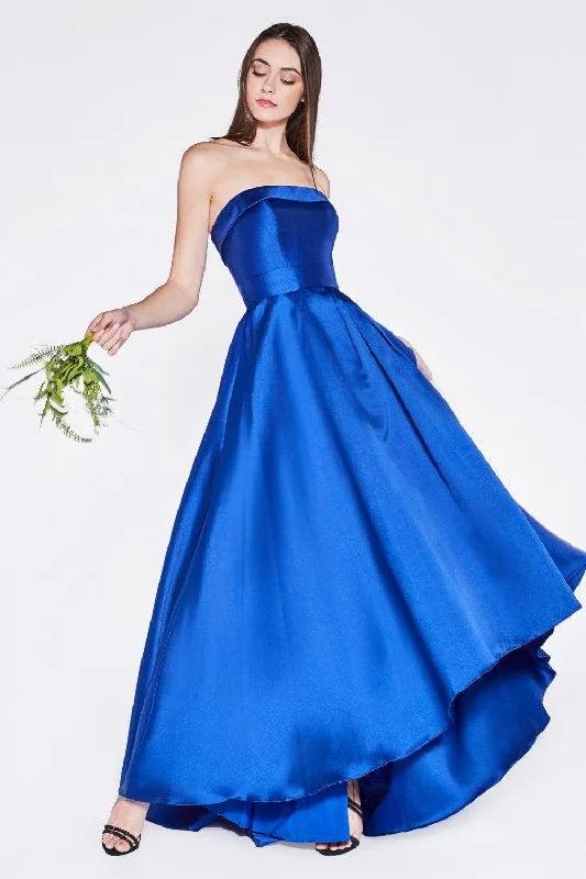 Cinderella Divine CD5277 Strapless Long Prom Dress Evening Gown