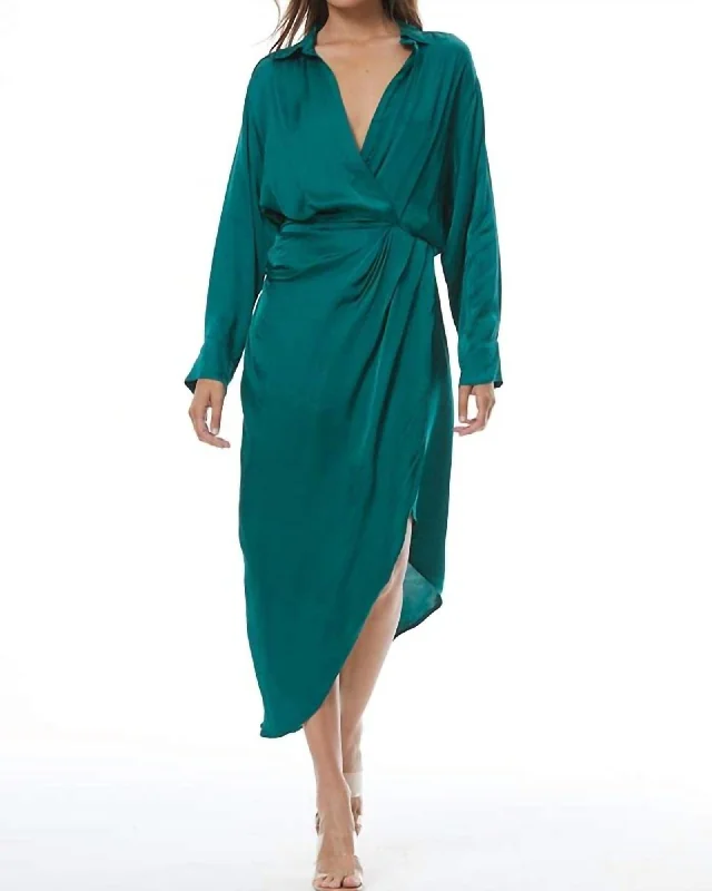 Aimee Dress In Oz Green | Oz Green