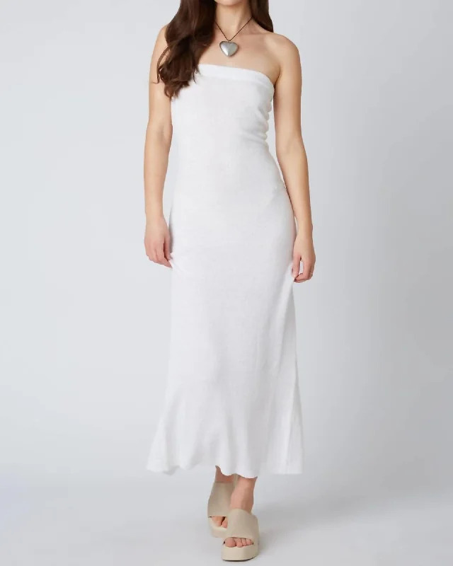 Beach Bum Dress In White | White