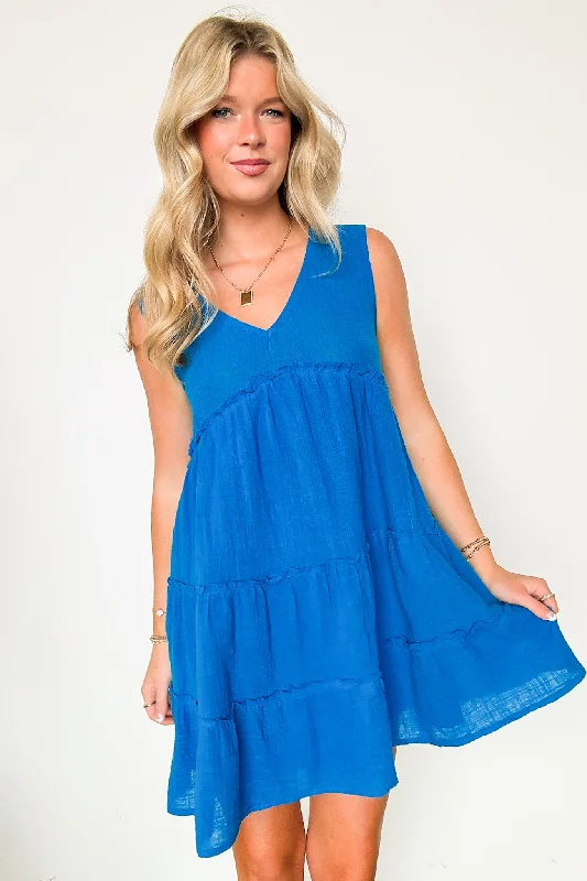 Caspian Flowy V-Neck Dress - FINAL SALE