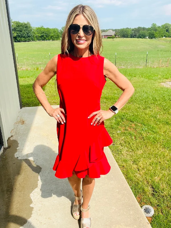 RED COSTA GIRL DRESS--LAST CHANCE SALE