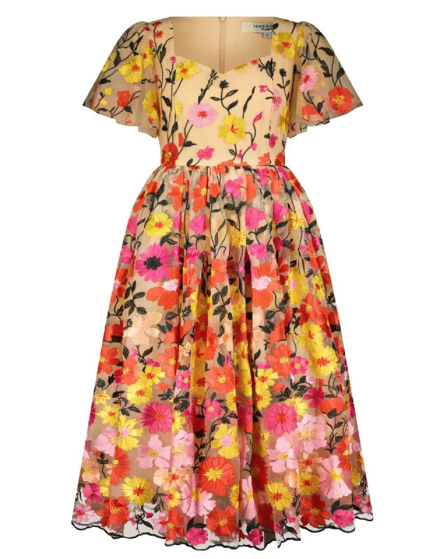 English Garden Dress | Pink Multi