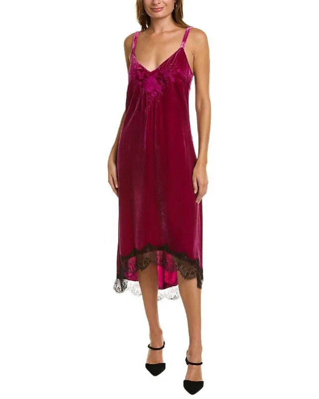 Gaze Slip Dress In Boysenberry | Boysenberry