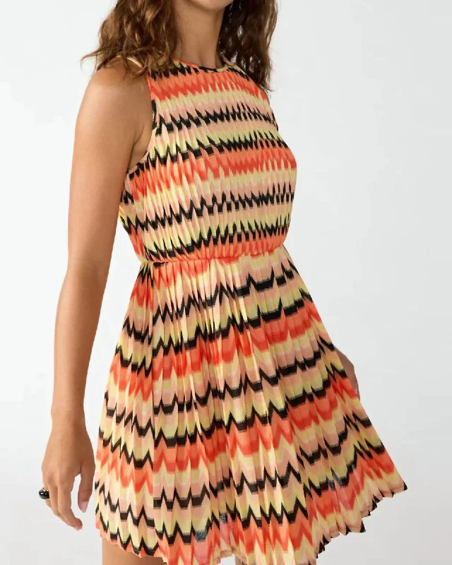 Harmoni Dress In Citrus Stripe | Citrus Stripe