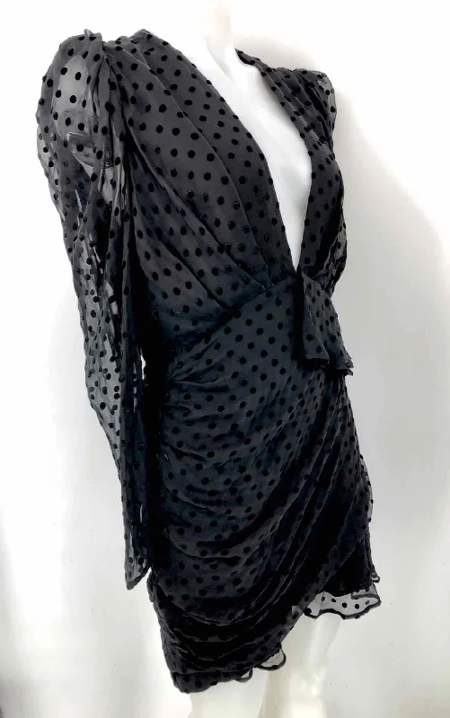 IRO Black Textured Size MEDIUM (M) Dress