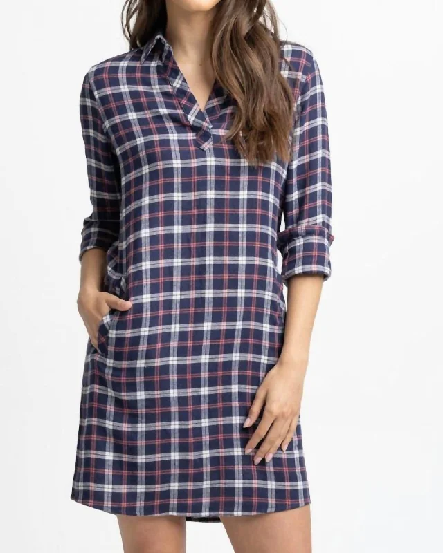 Kamryn Chilly Morning Dress in Nautical Navy | Nautical Navy