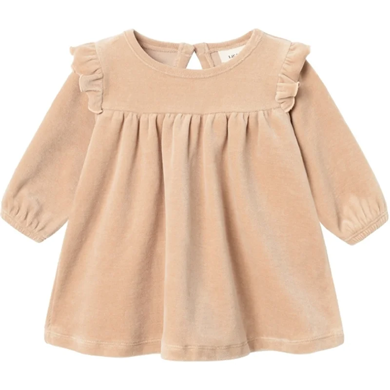 Lil'Atelier Nougat Rimie Velour Sweat Dress