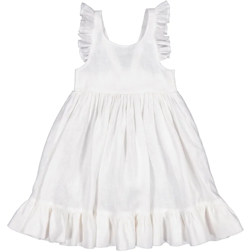 MarMar White Danita Frill Dress