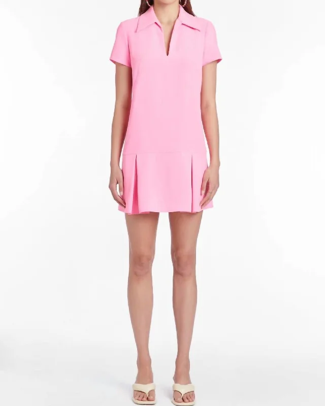 Mcenroe Dress In Shocking Pink | Shocking Pink