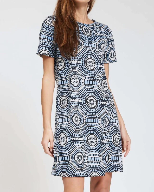 Morgan Jacquard Dress In Hydro | Hydro