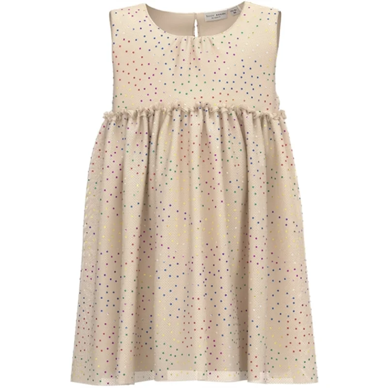 Name it Buttercream Vaboss Dots Spencer Dress