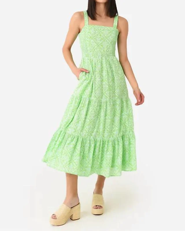 Regina Dress In Green | Green