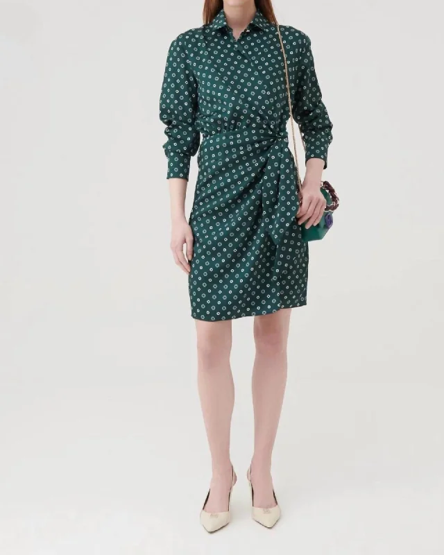 Spazio Dress In Dark Green | Dark Green