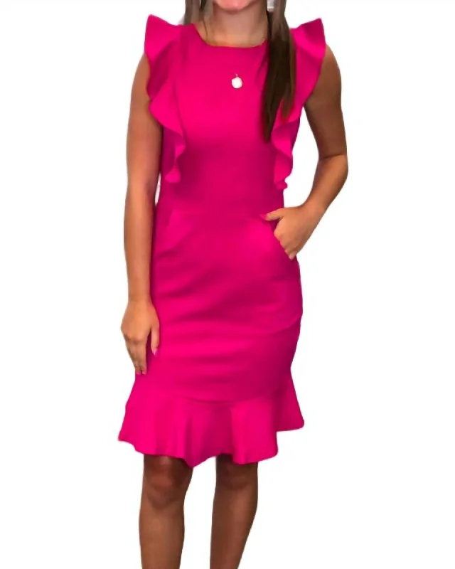 Take A Look Dress In Fuchsia | Fuchsia