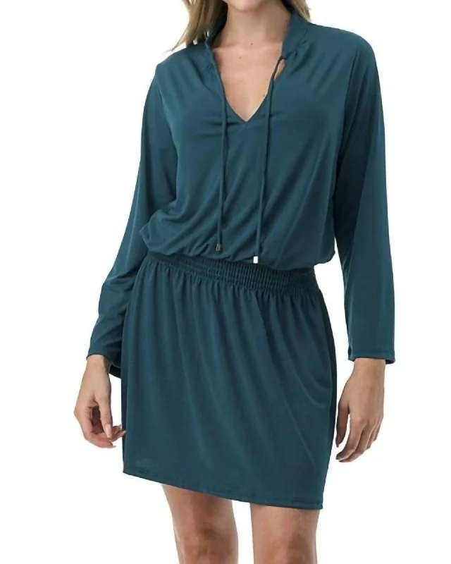 With Envy Dress In Hunter Green | Hunter Green