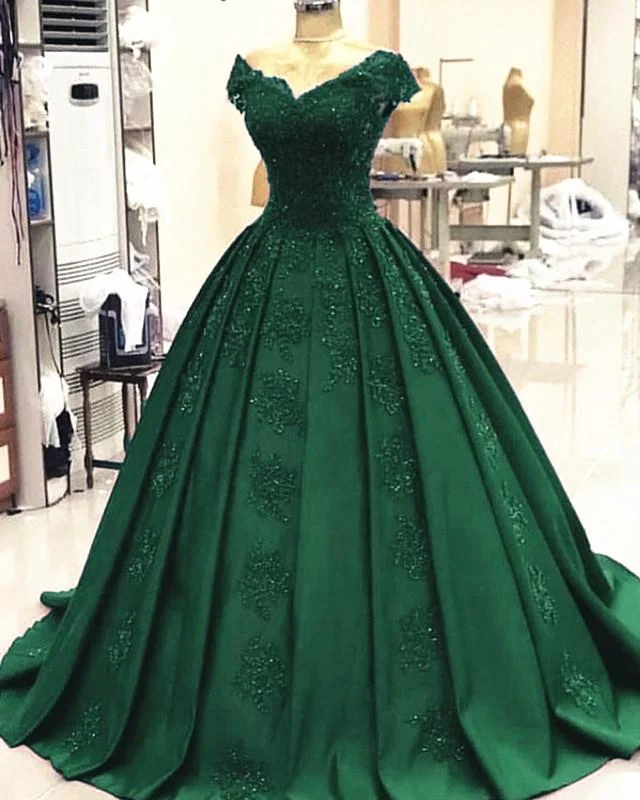 Green Corset Ball Gown Satin Corset Prom Dresses Lace V Neck Corset Formal Dress,Quinceanera Dresses outfit