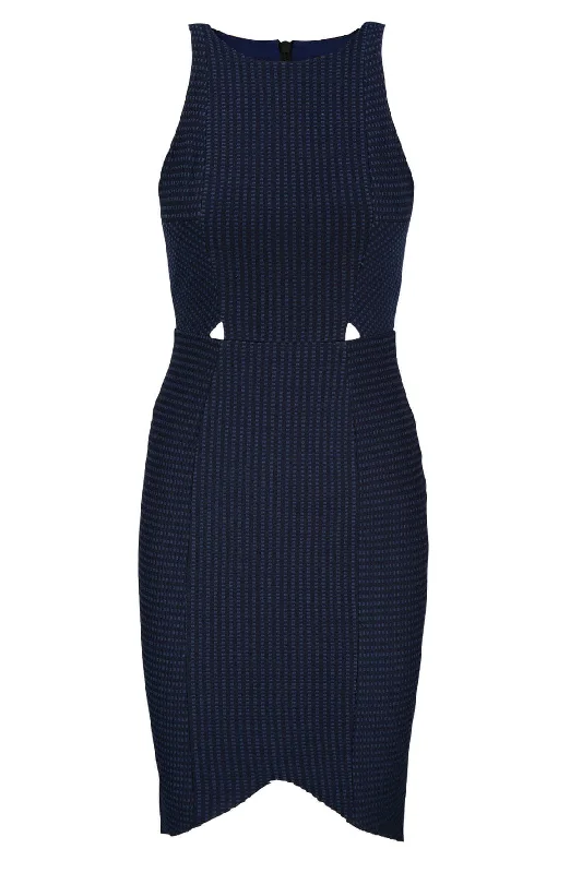 Sleeveless Bodycon Dress with Cut Out Details