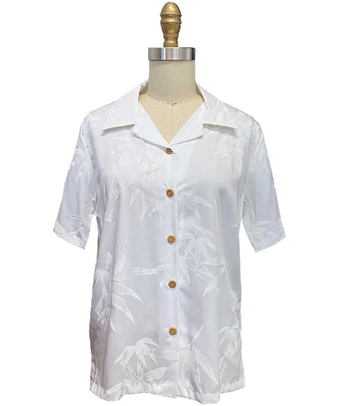 Women's Bamboo White Camp Shirt